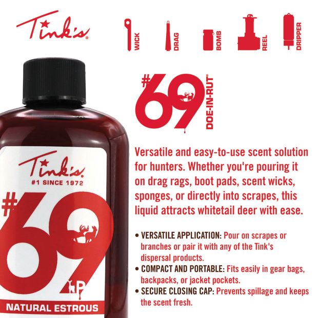 Tink's #69 Doe-In-Rut Value Pack | 1oz. / 2oz. | W6375 / W5825
