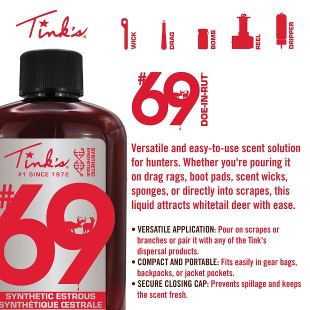 Tink's #69 Doe-In-Rut Synthetic Plastic Squeeze Bottle | 4oz. | W5259