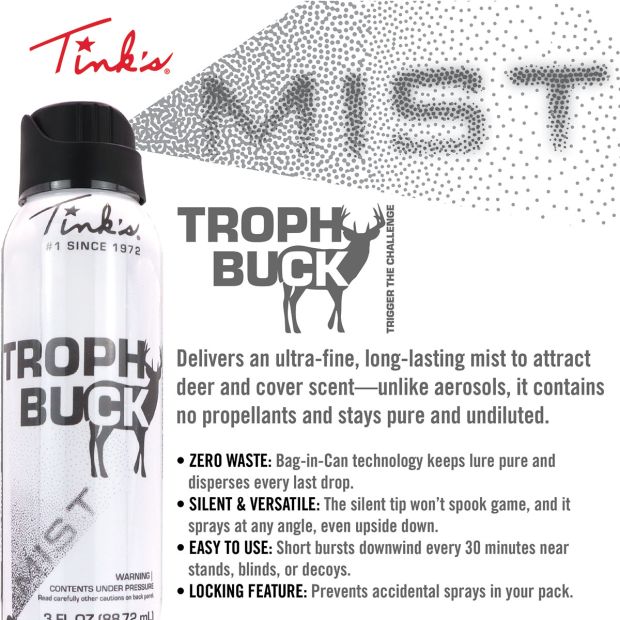 Tink's Trophy Buck Hot Shot Mist | 3oz. | Tink's