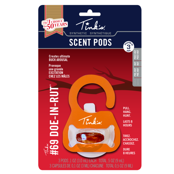 Tink's Synthetic #69 Doe-In-Rut Scent Pods - 3 Pack