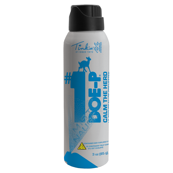 Tink's® #1 Doe-P® Calming Hot Shot® Synthetic Mist - 3 oz. front of spray can, white background - W5261