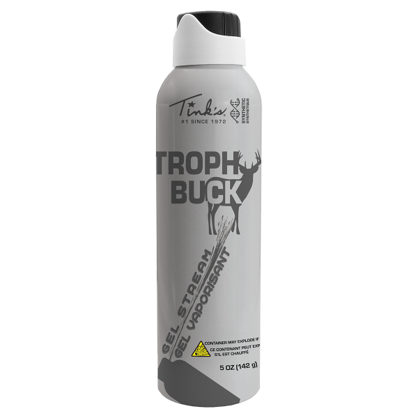 Tink’s® Trophy Buck - Hot Shot® Gel Stream Synthetic 5oz. upright spray can, front view - W5265