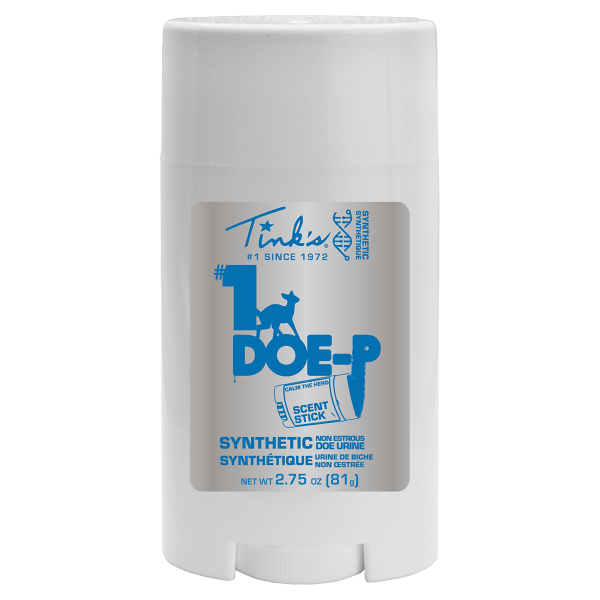 #1 Doe-P Calming Synthetic Stick 2.75oz white stick container standing upright - W5284