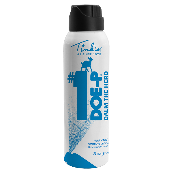Tink's® #1 Doe-P® Calming Hot Shot® Mist - 3 oz. upright can with black cap - W5312