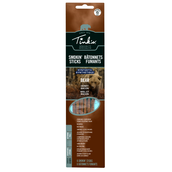 Tink's® Smokin’ Sticks Honey Bacon front of hanging blister pack - W6108 BL