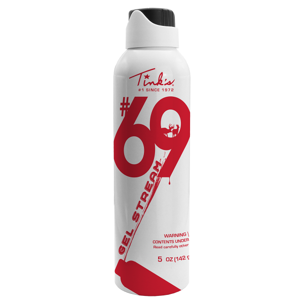 Tink's® #69 Doe-In-Rut® Hot Shot® Gel Stream - 5 oz. standing upright on white background - W6260