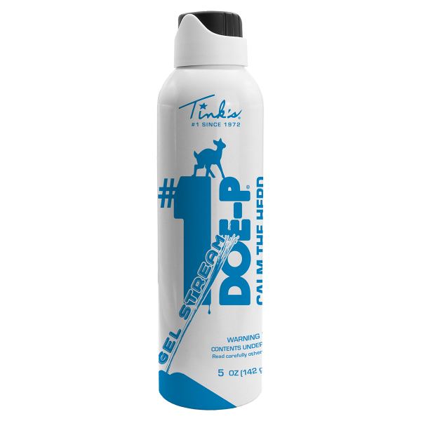 Tink's® #1 Doe-P® Calming Hot Shot® Gel Stream - 5 oz. white aerosol can with black cap - W6261