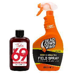 Tink’s® #69 Doe-In-Rut® 4oz + Dead Down Wind™ Field Spray 32oz