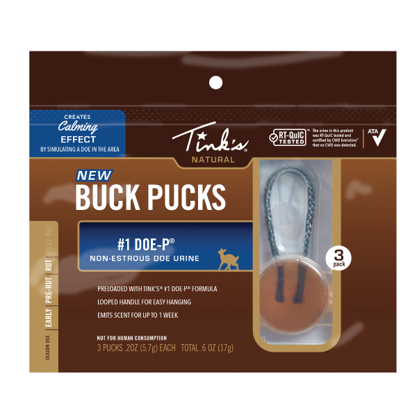 Tink's #1 Doe-P Buck Pucks - 3 Pack